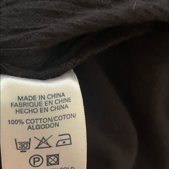 French Connection size 4 black draw waist shirt - Picture 4 of 7